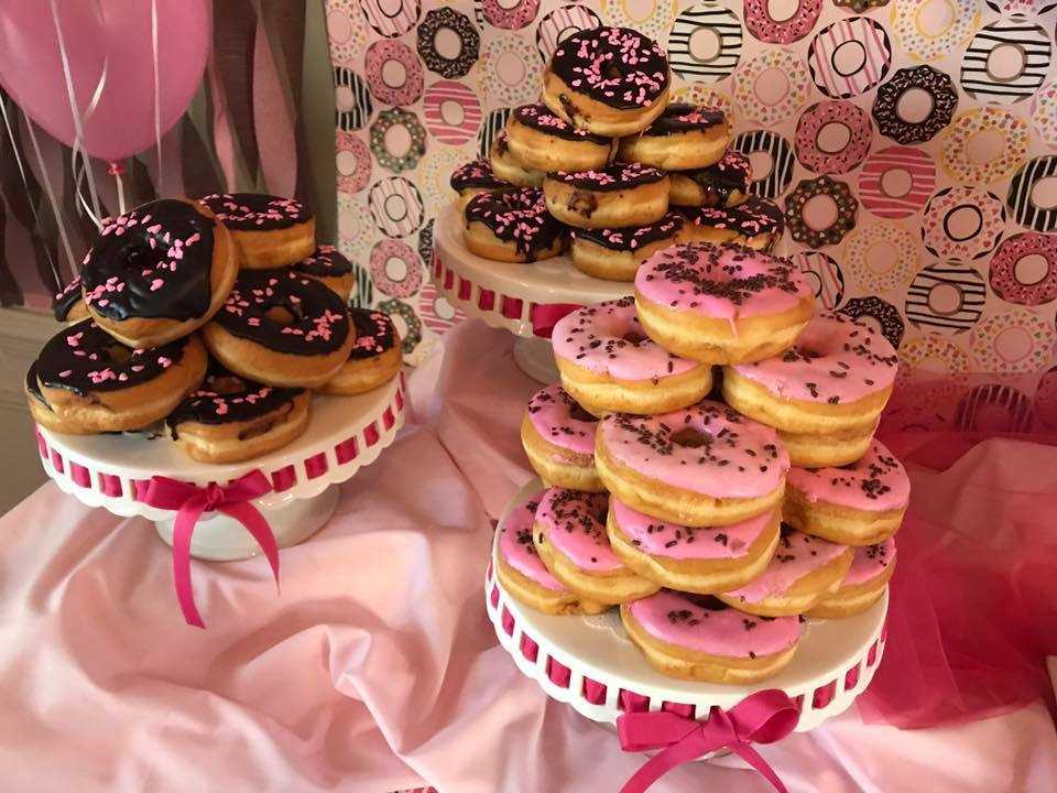 Donuts with the themed sprinkles