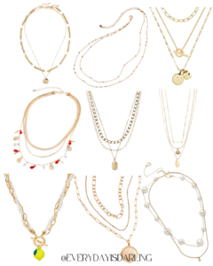 vacation style trends 2025 layered necklaces