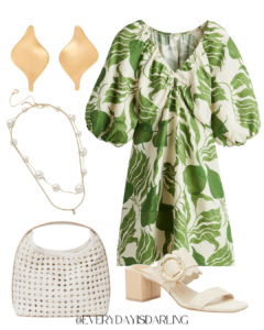 vacation style trends 2025 tropical print dress