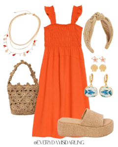 vacation style trends 2025 sunset hue dress